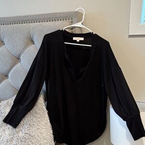 LOFT Elegant Black Blouse